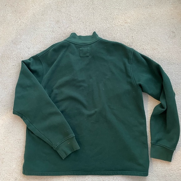 Lands’ End Green Fleece Jacket Sweater Size Large - Picture 2 of 3